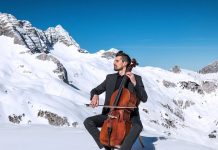 Luka Šulić Plays Cello in The Snowy Monte Canin