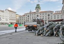 Christmas lights go up in Trieste
