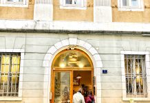 Triestini Line up for Take-Away Coffee