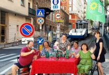 “Green” Party Protests on the Broken Tram Rails: “This Is a Shame for Our City”
