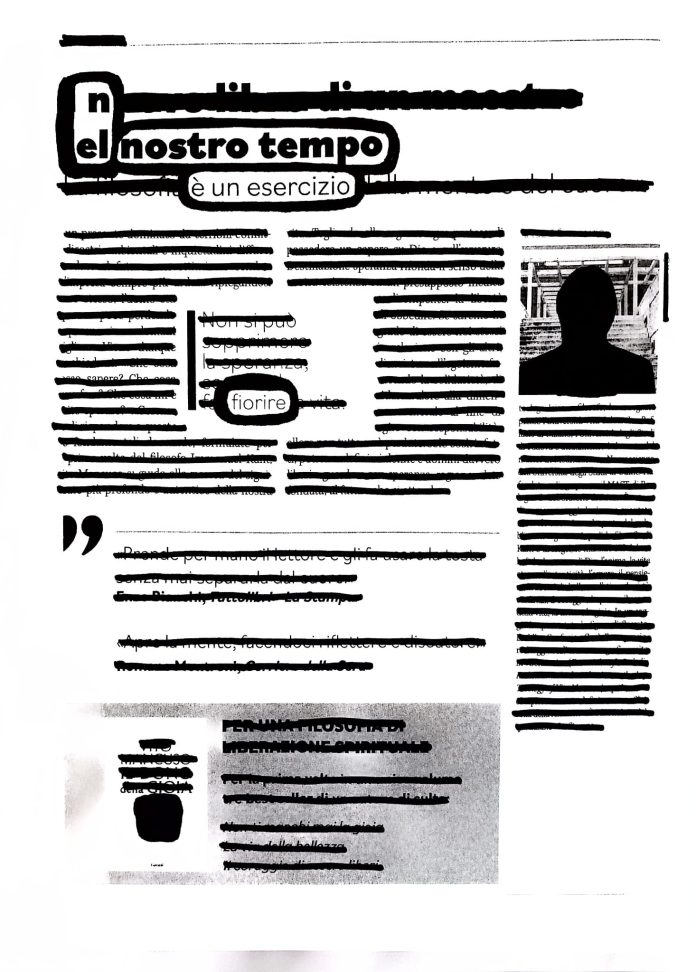 Laura Ballico, Senza titolo. 2025, marker su carta, 21x27,9 cm